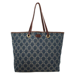 Celine PARIS Macadam Leather Shoulder Bag Brown